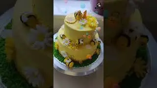 Honeybee theme cake #myfirstshorts