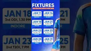 India vs New Zealand 2026 | Full Schedule | ODI & T20I Series | IND vs NZ Fixtures #shorts #indvsnz