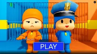 POCOYO PRISONER VS POLICE PRISON RUN OBBY ROBLOX