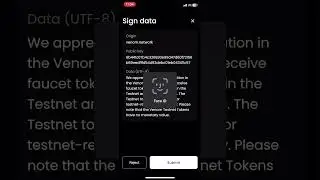#How to get venom test tokens continued