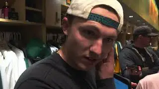 Athletics infielder Zack Gelof postgame Wednesday, August 27, 2025 from Sutter Health Park 