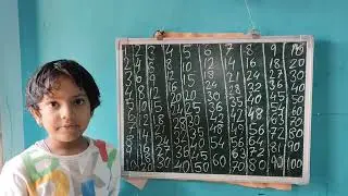 1~10 easy Table  writing and counting method#study #children study#Table counting#viral #video 