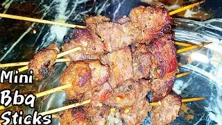 Mini Bbq sticks recipe |beef skewers |beef boti sticks recipe by Sam's kitchen