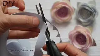Двухцветные Цветы Из Фоамирана По Спирали