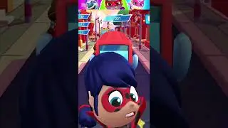 Talking Tom Hero Dash Miraculous Ladybug Reverse Funny Fails & Falls Moments #shorts