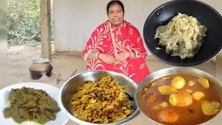শীতের রোদ গায়ে লাগিয়ে বাইরে বসে রান্না আনন্দ সহকারে করলাম