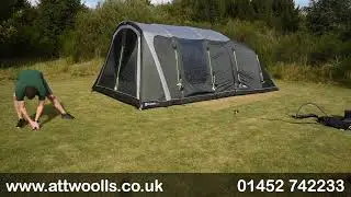 Outwell Florida 5 / 6 Air Tent Pitching & Packing (Tutorial) Video