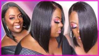 No Glue NO FUSS!!  || Full Lace Synthetic Bob || Mayde CHER ||  ft Wigtypes