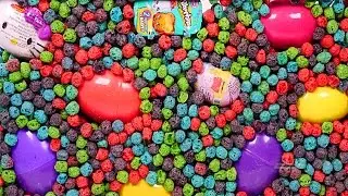 BIGGEST Toy and Surprise Egg Aquarium! Captain Crunch Berry Hello Kitty Peppa Pig Frozen Spongebob