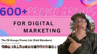 600 + Facebook Promo Group For Affiliate Marketing