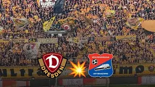 Dynamo Dresden Fans Ignite Gl&uuml;cksgas Stadium with Pure Passion