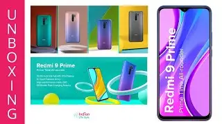 Unboxing Redmi 9 Prime, Matte Black, 4GB RAM, 128GB Storage, Full HD+ Display & AI Quad Camera