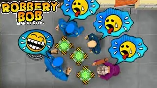Robbery Bob - Blue Police vs All Police Funny Gameplay Part 10