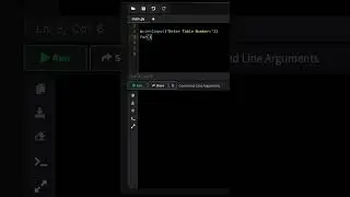 Table of Any Number| python 