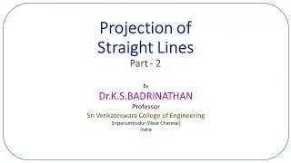 Line parallel to VP & perpendicular to HP