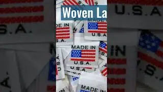 Made In USA American Flag Clothing Labels - popular as hem labels #wovenfabric