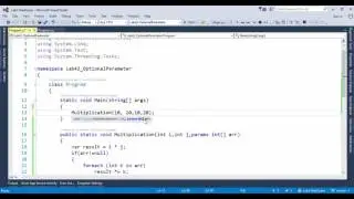 Lab42 Optional Parameter in c#  net