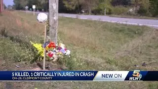 5 killed, 1 critically injured in Clermont County crash