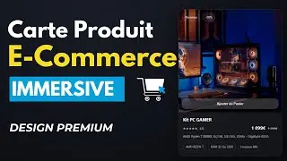 Carte produit e-commerce immersive en HTML & CSS (design premium)