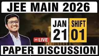 JEE Main 2026 Paper Solution & LIVE Discussion | 21 Jan - Shift 1 FROM MEERUT