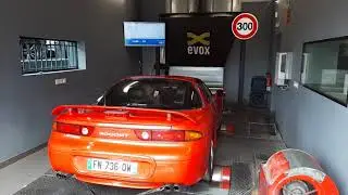 1995 stock Mitsubishi 3000 GT Twin Turbo dyno