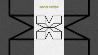 Draw a 3D column with four squares #cutedrawing
