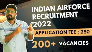 Airforce Recruitment 2022 | Indian Airforce Jobs 2022 | Air Force AFCAT 02/2022 Recruitment | Jobs