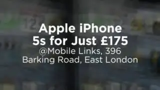 Apple iPhone 5s Genuine Unlocked Mobile Phone for Only &pound;175 at Mobile Links E13 8HJ