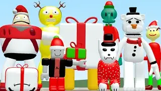 ALL CHRISTMAS 3D MEMES NEXTBOT IN GARRY'S MOD