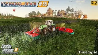 Hauling Silage Bales. Fertilizing Fields. Mowing ⭐ Baltic Sea #55 ⭐ FS19 4K Timelapse