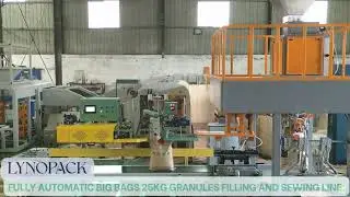 fully automatic big bags 25KG Granules filling and sewing line