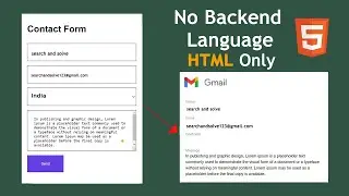 How To Make Working Contact Form With HTML Only | Send Emails Using Only HTML Code |🔥 Easy Steps