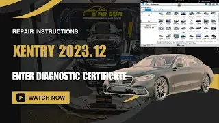 Instructions for Fixing Failure to Incarnate Diagnostic Certificate Xentry Version 2023/12
