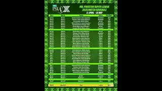 PSL 10 schedule,  date and time