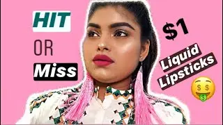 AOA LIQUID LIPSTICK SWATCHES ||9 SHADES FOR BROWN SKIN || SHOP MISS A HAUL