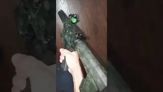 Quick AR15 5.56 Camo Green Custom Paint Job + a Black Widow #painting  #work