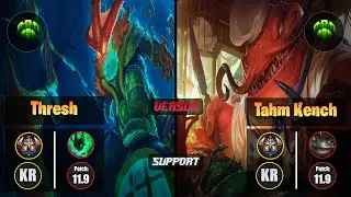 Challenger THRESH [Guardian] (Support) VS  TAHM KENCH - Challenger KR Patch 11.9