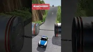 Chain VS Cars & Bus - BeamNG. Drive  #beamcrash #beamng #beamngdrive #car #bus