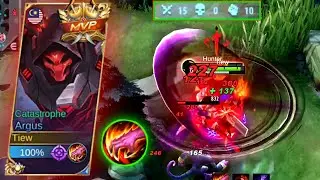 ARGUS HYPER CARRY!! | IMMORTAL KING 🔥 | MOBILE LEGENDS