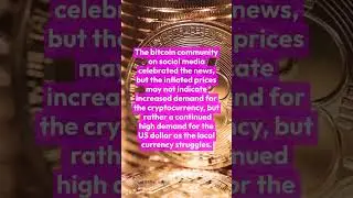 Bitcoin trades 60% over spot in Nigeria, why is this? #crypto #cryptonews #bitcoin #crypto #nigeria