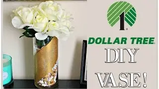 DIY Dollar Tree Gold Vase - Under $10! | Kym Yvonne