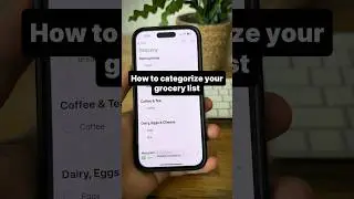 How to categorize your grocery list #apple #reminders #grocerylist #iphone #ios17 #fyp #foryoupage
