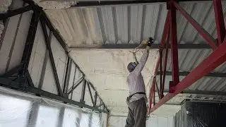 Утеплення СТО пінополіуретаном, європіна, PPU