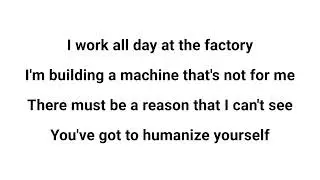 Rehumanize Yourself with Lyrics (The Police: Ghost in the Machine 1981)