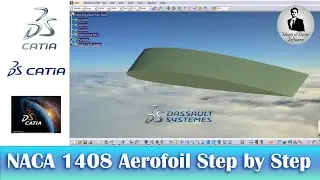 NACA 1408 в CATIA V5 | Проектирование крыла самолета в форме аэродинамического профиля | Готовый ...