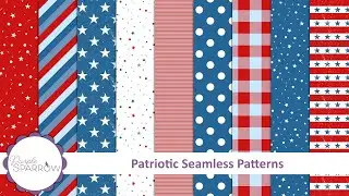Patriotic Seamless Patterns  |  40 Coordinating Designs