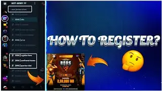 How to RAGISTER on DISCORD SERVER & play free fire ALL TOURNAMENT|Discord me TOURNAMENT kaise khele?