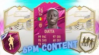 INSANE 96 RATED GOOD VALUE DIATTA FUTTIES SBC & TERRIBLE VALUE ICON PICK!! 6PM CONTENT - FIFA 21