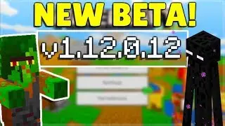 MCPE 1.12.0.12 BETA NEW API MODDING! Minecraft Pocket Edition Skin Changes & Mob Fixes!