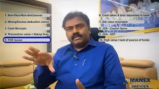 Property Deals Income Tax Notices | TDS Issues & Cash Deposit Mistakes Explained | Part 3 | MANEX